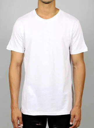 Men's Trendy Slit Denim T-Shirt
