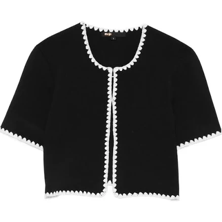 Maje Scalloped-Trim Women's Jacket