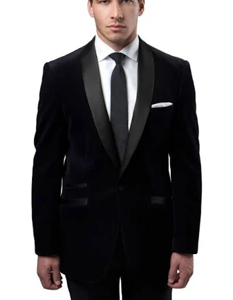 Men's Velvet Shawl Collar Tuxedo Jacket