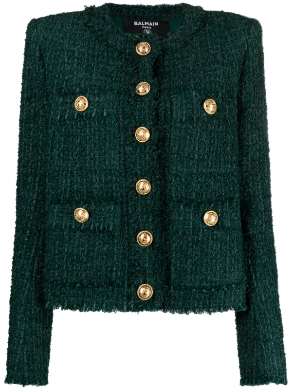 Single-breasted Tweed Jacket