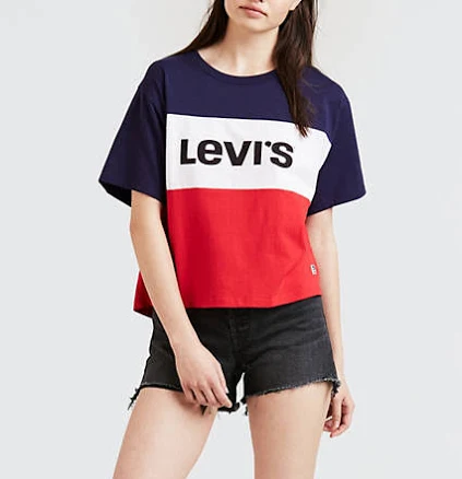 Levi's Women's Colorblock J.V. Tee Shirt