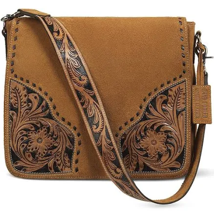 ARIAT Women's Sierra Roughout Leather Shoulder Bag