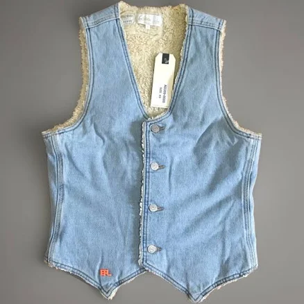 Erl X Levi’s Sherpa Demin Vest Size Xs