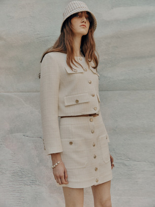 Viola Tweed Mini Skirt