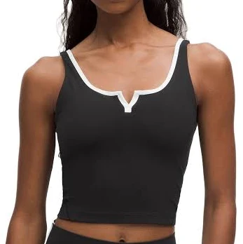 Lululemon Align Notched-neck Women Tank Top - Black/white