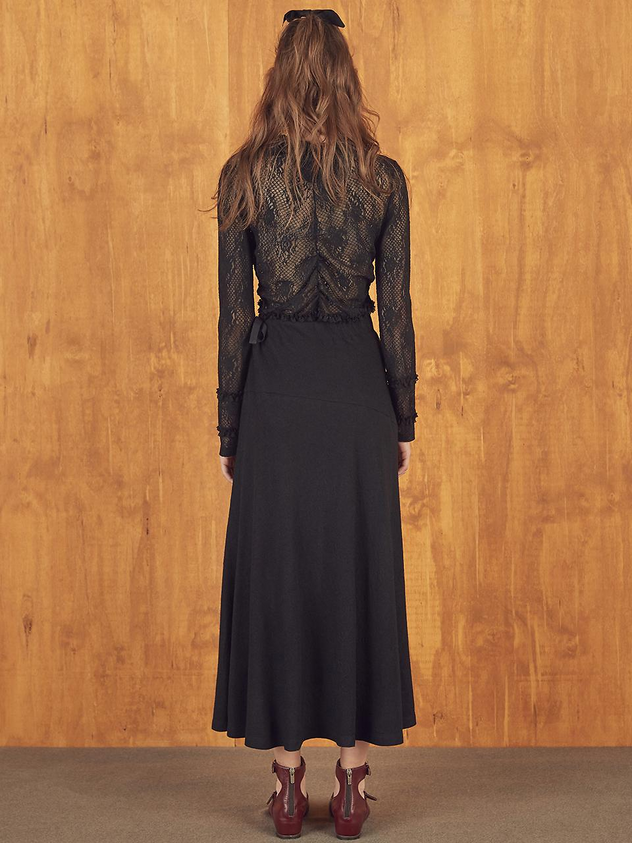Wool Pleats Skirt