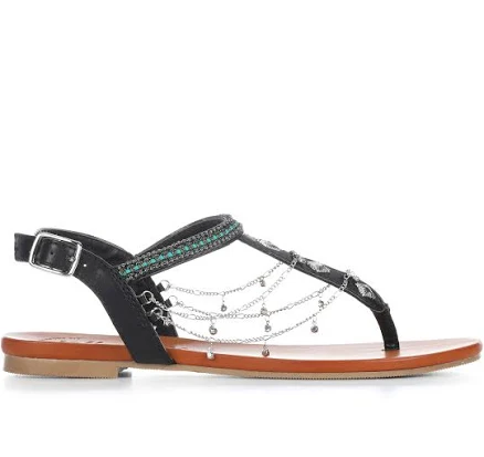 Jellypop Women's Anais PU Leather Sandals