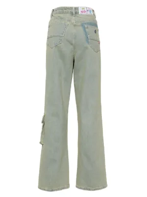 Wide-leg Cargo-jeans