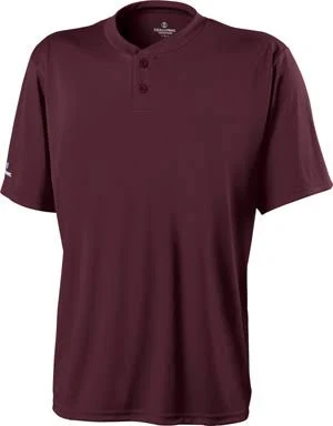Holloway Adult 2-Button Semi-Fitted Shirts (Black,Cardinal,Maroon,Forest,Navy,Orange,Purple,Royal,Red,W S