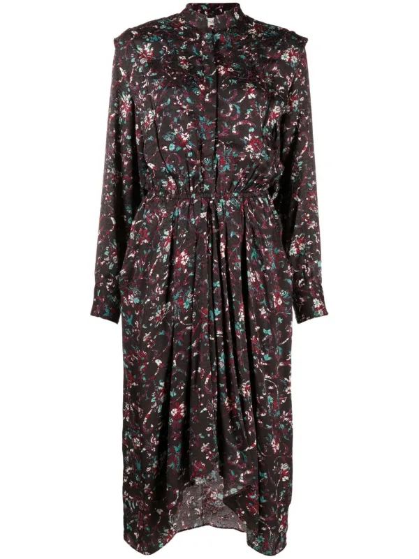 Floral-print Midi Dress