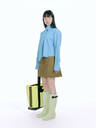 Stretch Twill Skirt Shorts