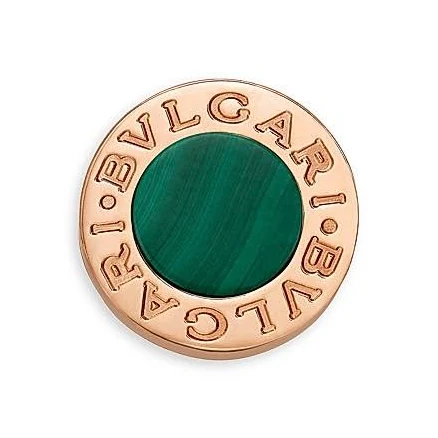 Bvlgari Women's 18K Rose Gold Malachite Stud Earring