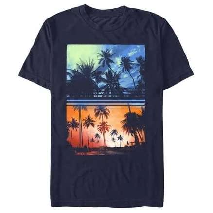 Lost Gods Men's Palm Trees Poster Graphic T-Shirt