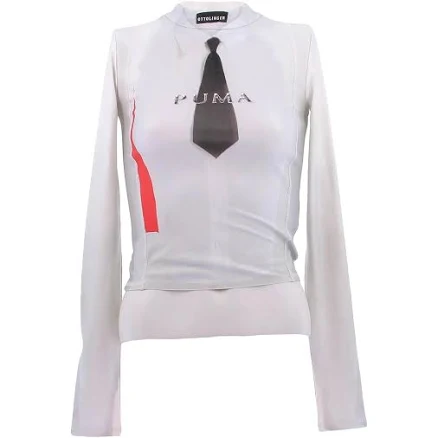 Puma x Ottolinger White Printed Long Sleeve Top Size S