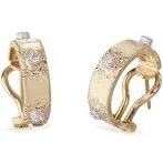 Buccellati 18K Yellow and White Gold Macri Classica Diamond Earrings