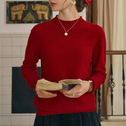 Kamari Slim Fit Wool Mock Neck Sweater