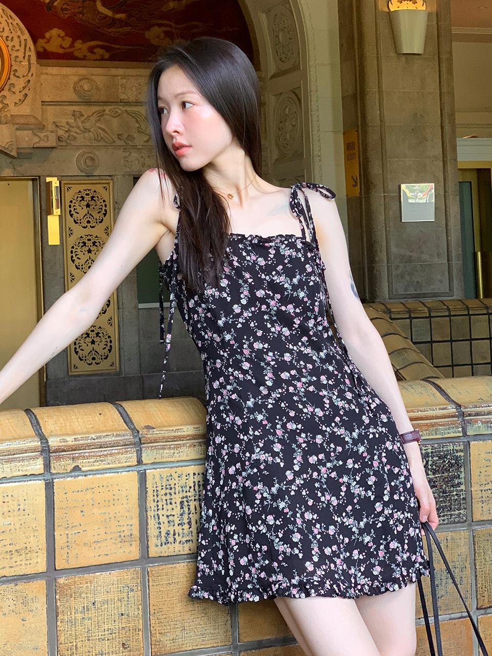 Frill Mini Dress_Flower