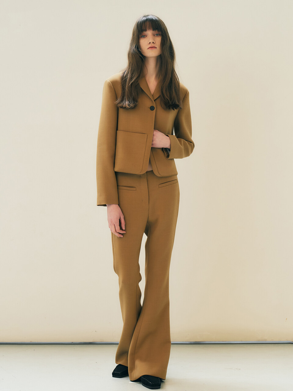 Wool Blended Bell Trouser