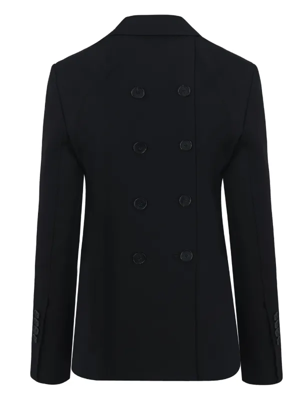 Layered Double-breasted Blazer