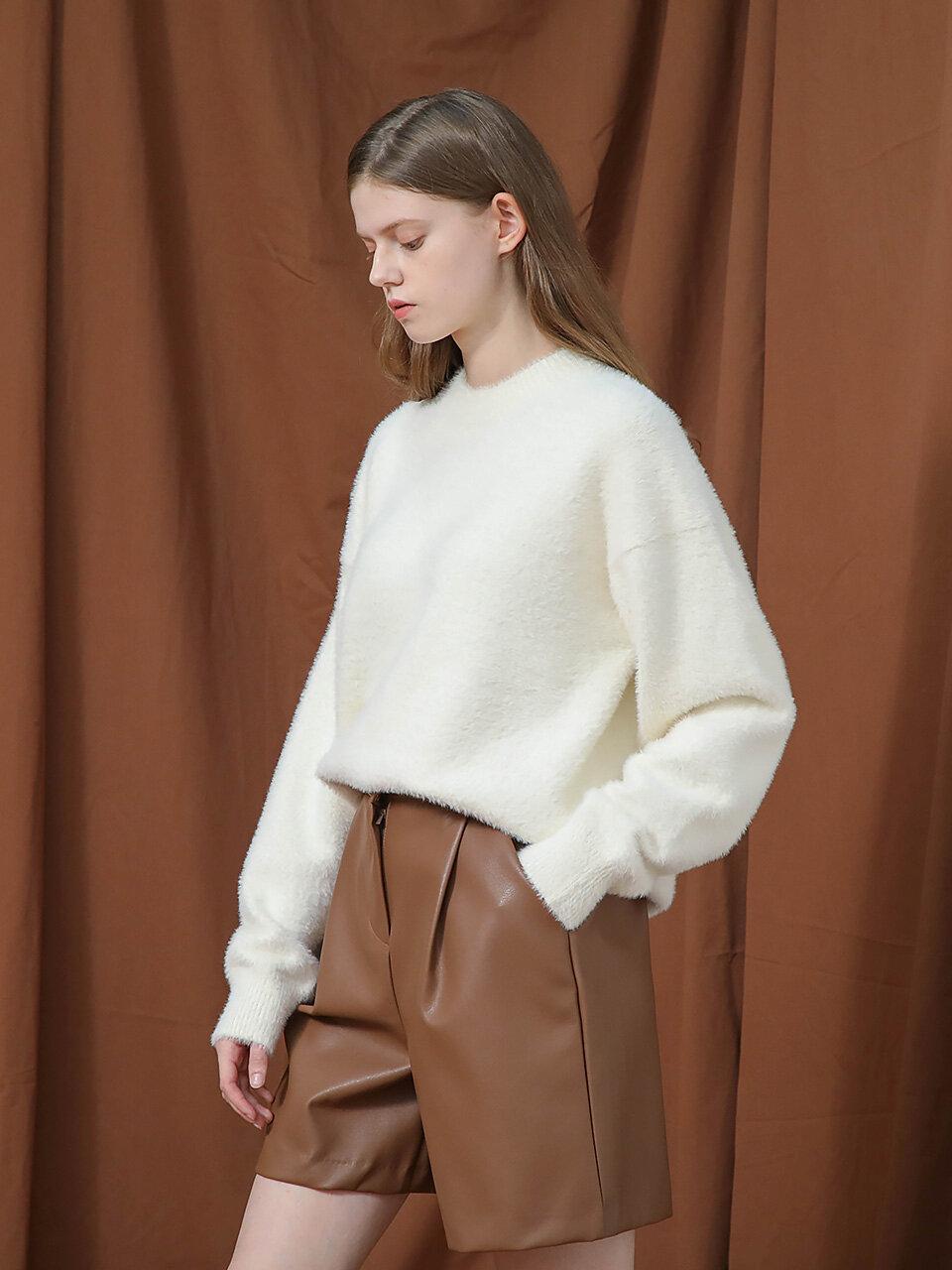 Soft Round Neck Knit Sweater