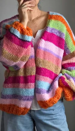 Oversized Slouchy Mohair Cardigan