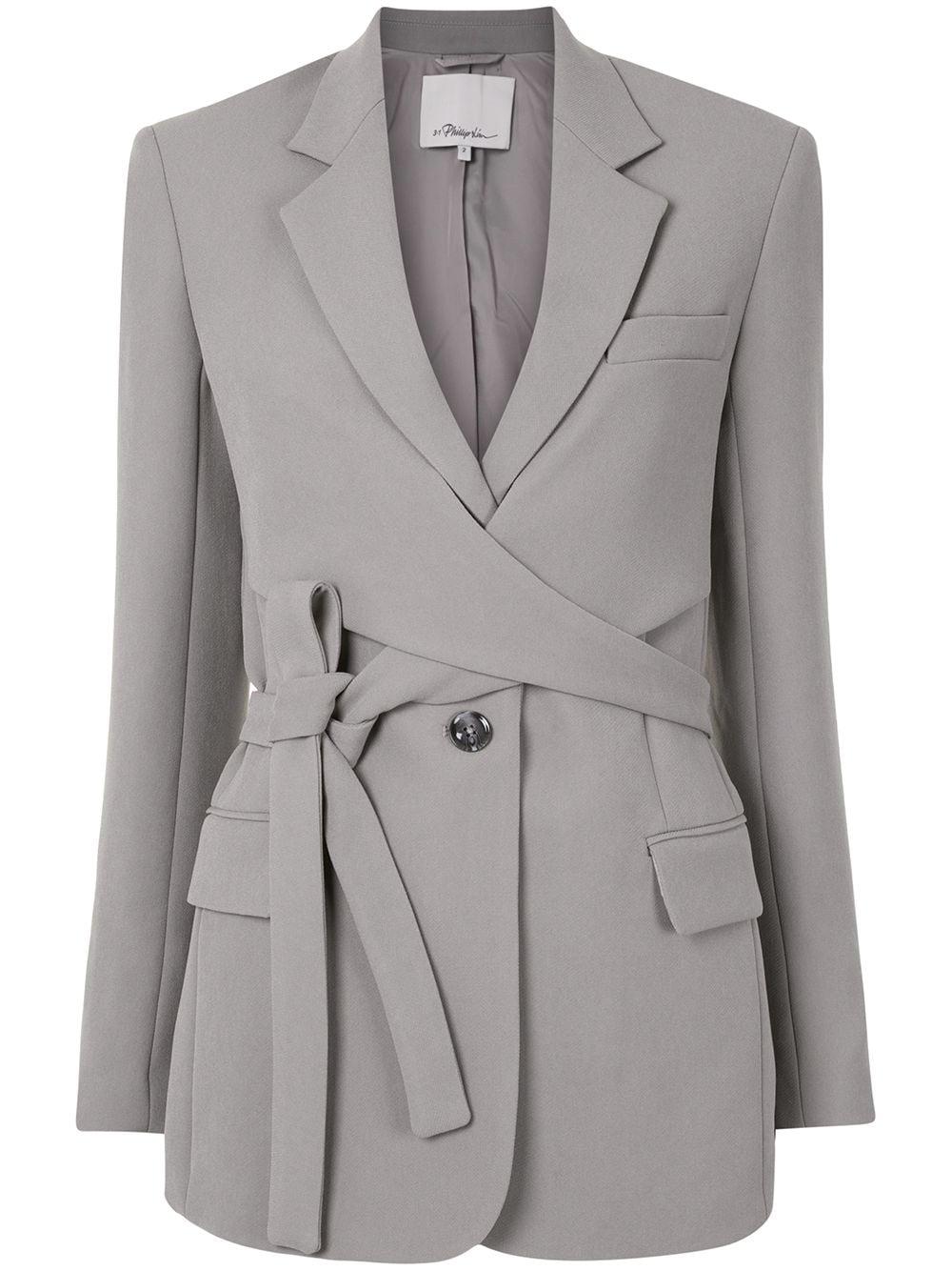 Single-breasted Wrap Blazer