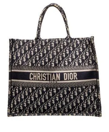 Dior Book Oblique Canvas Large Tote Bag