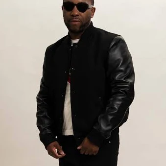 Men's Classic Wool and Leather Varsity Jacket