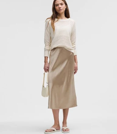 lululemon Satin Midi Skirt