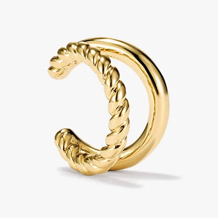 OOTDY Twist Double Ear Cuff