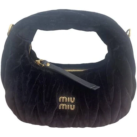 Miu Miu Wander Matelassé Velvet Mini-bag