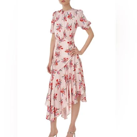 Amur Women's Bettina Floral Midi Dress