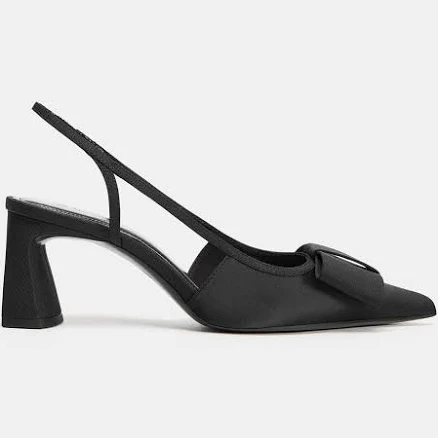 Zara Bow Slingback Heels