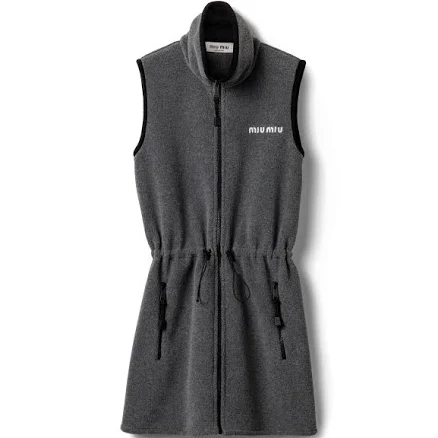 Miu Miu Sleeveless Fleece Dress