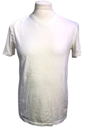 Michael Kors Men's V-neck Shirt White Color Size Medium