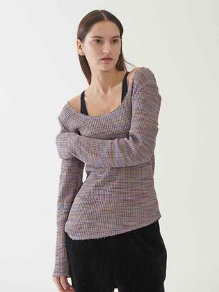 U Neck Colorful Knit