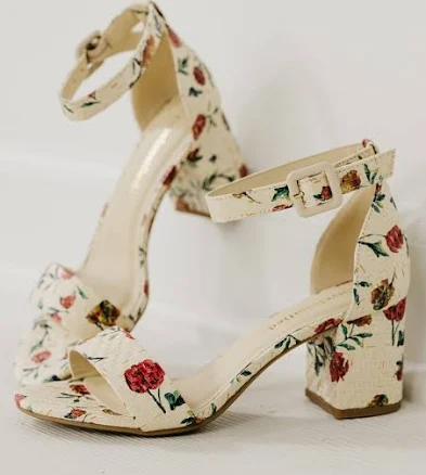 Cake Floral Platform Heels