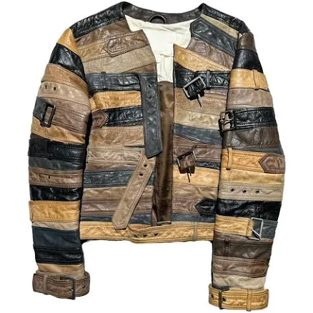 Iconic Belted Leather jacket