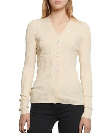 Sandro Women's Ribbed Knitted Cardigan