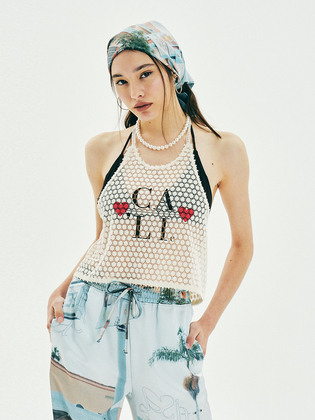 Love Lace Halterneck Vest