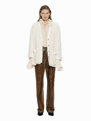 Fluffy Fur Long Cardigan