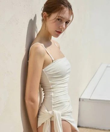 VIKINI Vender Nice Texture Shirring Monokini Sarong Set