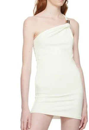 1017 ALYX 9SM White Metal Tube Minidress - FR 46 = XXXL