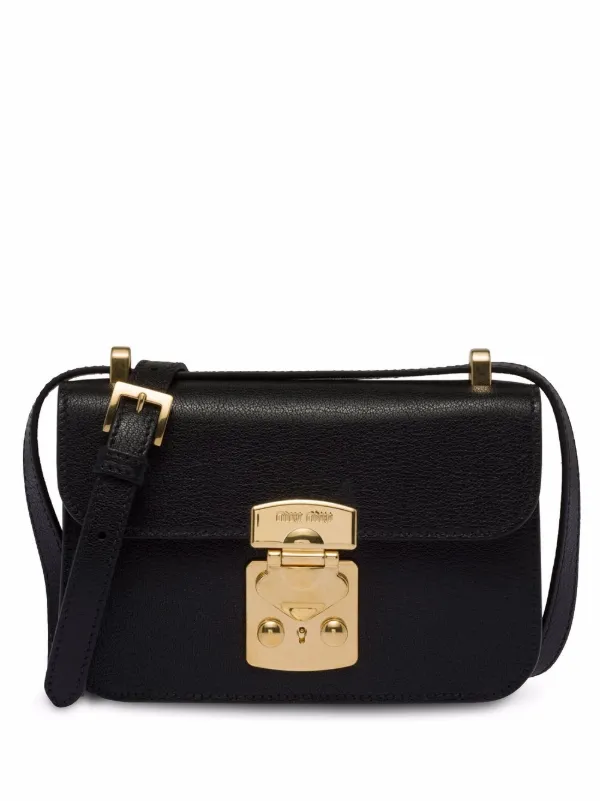 Madras Leather Shoulder Bag