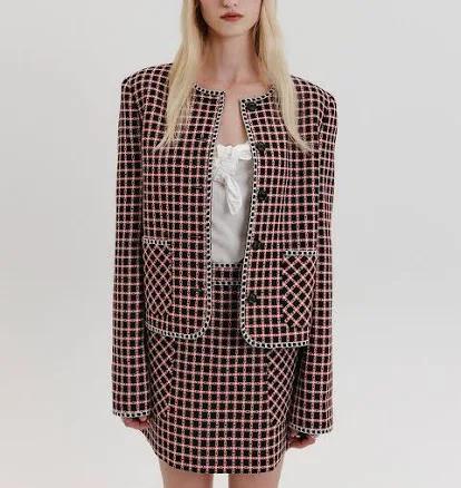W Concept EENK Tweed Short Jacket