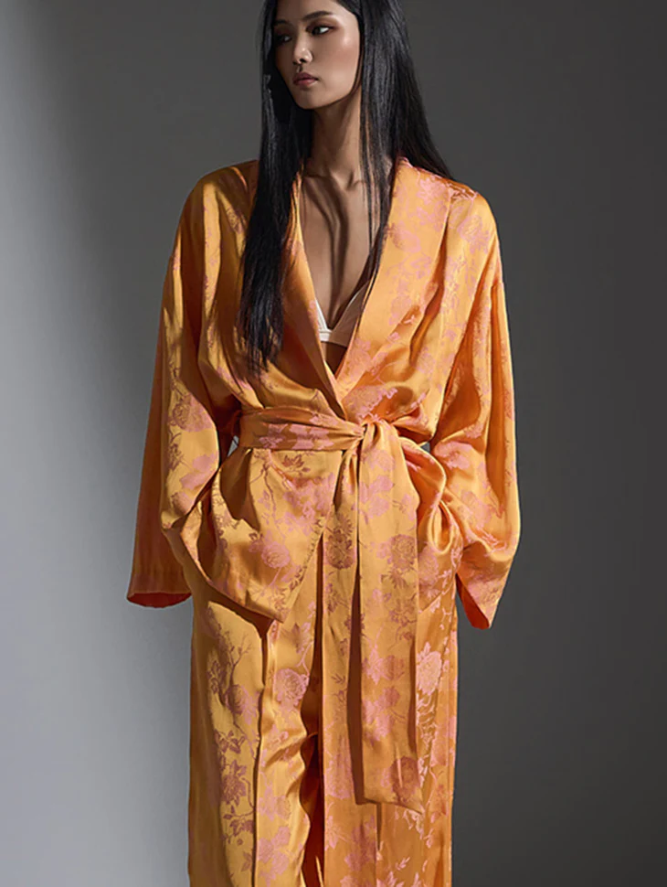 Satin Loungewear Two-Piece