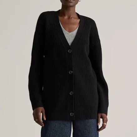 Women's Quince Mongolian Cashmere OverSized Boyfriend Cardigan Sweater