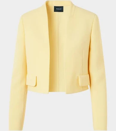 Akris Women's Helena Wool Crepe Open-Front Short Jacket