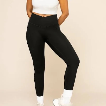 Crisscross Hourglass Leggings with Pockets
