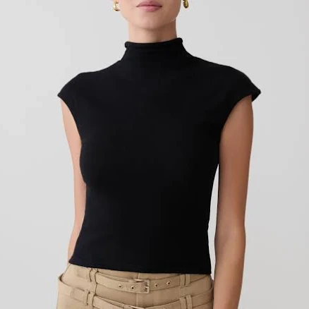 MESHKI Sonny Short Sleeve Knit Top